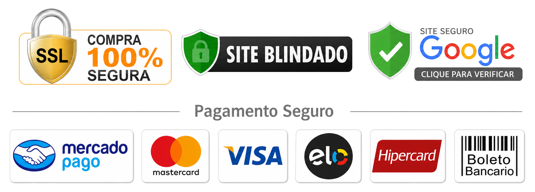Compra 100% segura, site blindado, site seguro Google e formas de pagamento
